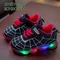Taglia 21-35 scarpe a LED per bambini con luci scarpe da bambina luminose per bambini scarpe da ginnastica luminose per bambini scarpe da bambino in rete per bambini
