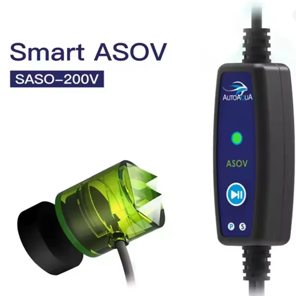 AUTOAQUA-Smart ASOV SASO-200V Elektronisches automatisches Absperrventil für Meerwasser-Aquarium, Wasserversorgung, RO-Maschine, intelligent, 110–220 V Image