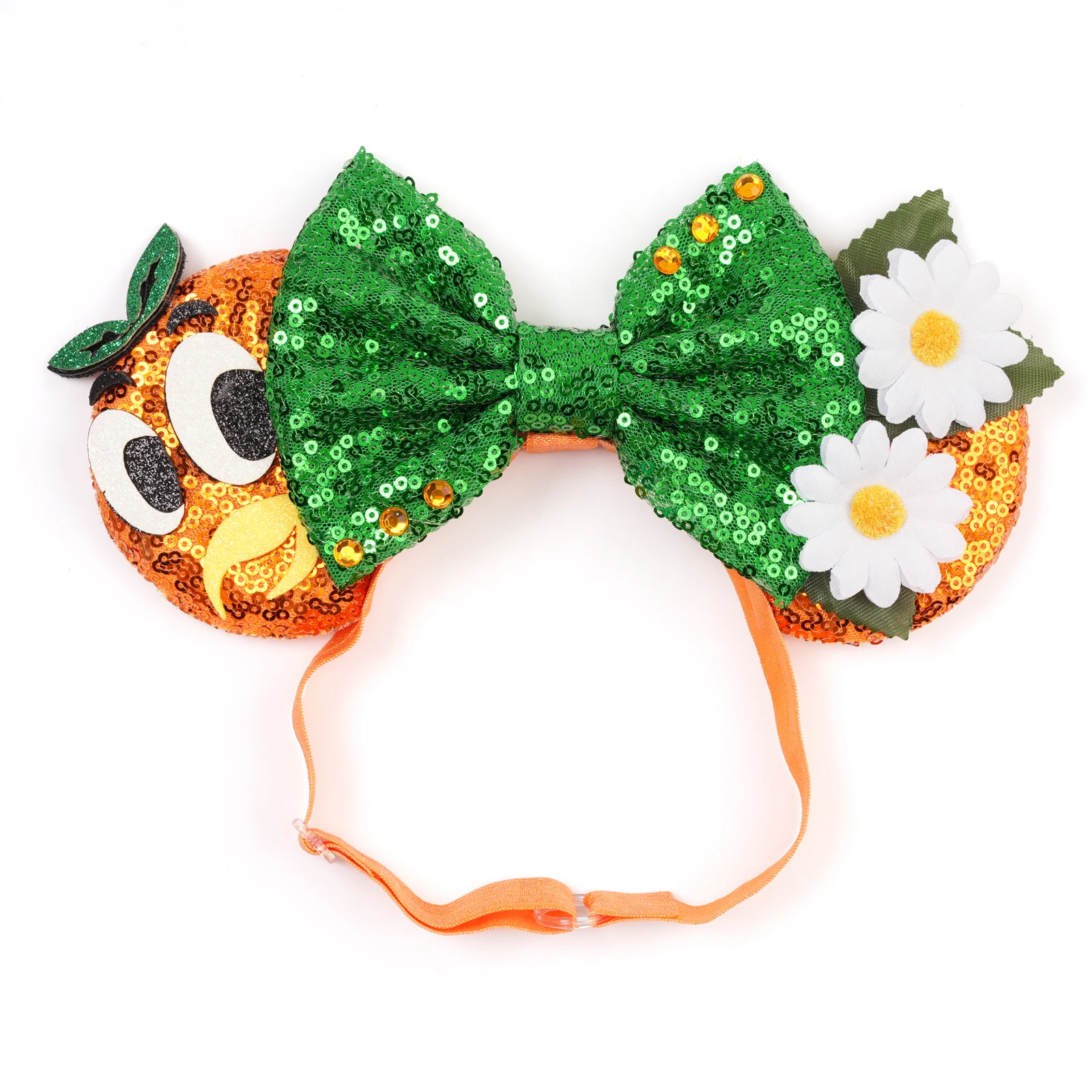 2025 Disney Maus Ohren Einstellbare Elastische Stirnband Für Baby Erwachsene Pailletten 5 "Bogen Haarband Festival Party DIY Haar zubehör DIY Image