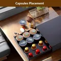 Cassetto portaoggetti per capsule con porta capsule da 20 capsule per supporto per macchina da caffè Nespresso Originalline Dolce Gusto