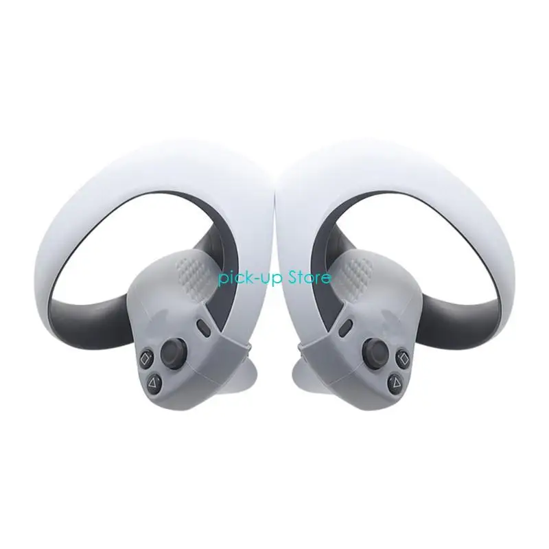 Controller Grips Cover for PS VR2 Touch Controller Soft Silicone Shells Skin Anti-Throw Lightproof Controller Bracket