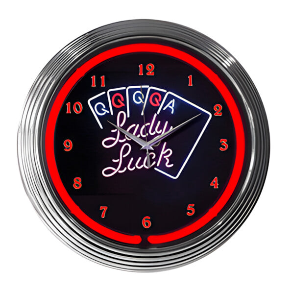 Neonetics 15-Inch Lady Luck Neon Clock