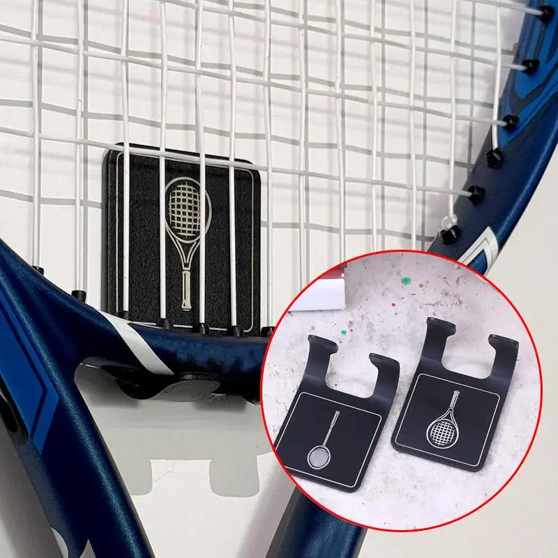 Wall Mounted Racket Rack 2Pcs Universals Tennis Racket Holder Stainless Steel Badminton Racket Holder