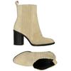 even odd Damen Stiefelette, Gr. 36, beige, Leder