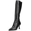 High-Heel-Stiefel NERO GIARDINI "Nero Giardini Stiefel Leder/Synthetik", Damen, Gr. 37, schwarz, Leder, Synthetik, casual, Schuhe