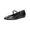 Ballerina DOLCE VITA "Dolce Vita Ballerinas Leder", Damen, Gr. 41, schwarz, Leder, casual, Schuhe