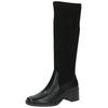 Stiefel CAPRICE "Caprice Stiefel Leder/Textil", Damen, Gr. 38,5, schwarz, Leder, Textil, casual, Schuhe
