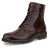 Schnürstiefelette ECCO "METROPOLE VIENNA", Damen, Gr. 36, braun (dunkelbraun), Leder, klassisch, Schuhe, Schnürboots, Klassik-Stiefelette mit Dual-Fit-Innensohle