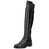 Overkneestiefel NERO GIARDINI "Nero Giardini Stiefel Leder", Damen, Gr. 36, schwarz, Leder, casual, Schuhe