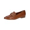 Slipper CAPRICE "Caprice Slipper Leder", Damen, Gr. 38, braun (cognac), Leder, casual, Schuhe