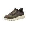 Sneaker GEOX "Geox Sneaker Leder/Textil", Herren, Gr. 47, braun (military), Leder, Textil, casual, Schuhe