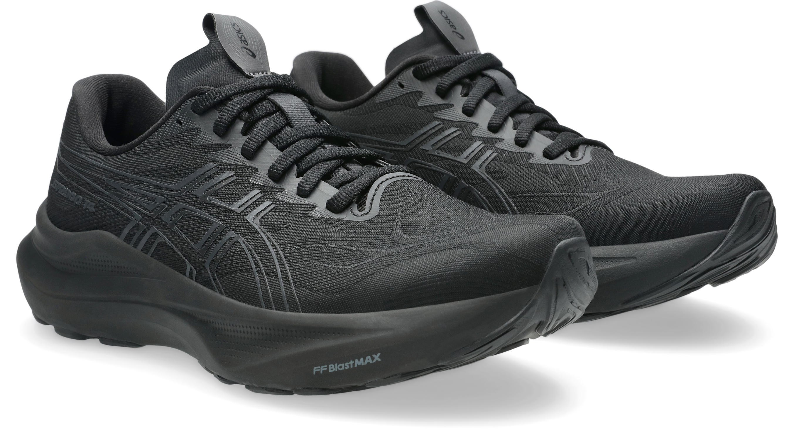 Laufschuh ASICS "GT-2000 14", Damen, Gr. 41,5, schwarz, graphite grau, Textil, Schuhe Laufschuh, für mehr Stabilität