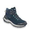 Wanderschuh MEINDL "Meindl Dallas Lady Mid GORE-TEX marine/lemon", Gr. 38, schwarz, Veloursleder, Mesh, unifarben, Schuhe, GORE-TEX – Winddicht, wasserdicht und atmungsaktiv