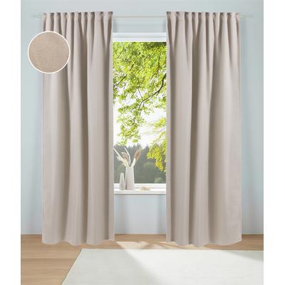 Gardine MY HOME "Alcide" Gr. 3, beige, B:135cm H:225cm, Polyester, Gardinen Image