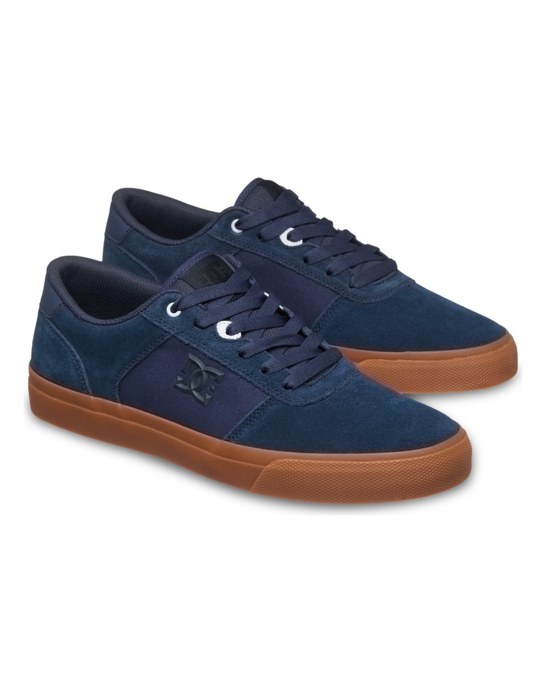 Sneaker DC SHOES "Teknic", Herren, Gr. 9(42), blau (dc navy, gum), Obermaterial:Obermaterial: Leder (Kuh) / Futter: Textil / Außensohle: Gummi;, Schuhe Sneaker