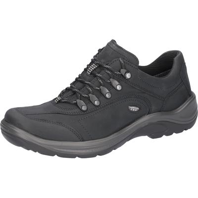 Sneaker WALDLÄUFER "HAYO", Herren, Gr. 7 (40,5), blau (nachtblau), Nubukleder, unifarben, sportlich, Schuhe, Freizeitschuh, Halbschuh, Schnürschuh in Bequemweite G (= weit) Image