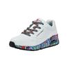 Sneaker SKECHERS "Skechers Sneaker Lederimitat", Damen, Gr. 39, weiß kombi, Lederimitat, casual, Schuhe