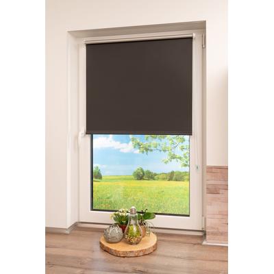 Seitenzugrollo K-HOME "Thermo Klemmfix-Rollo" Gr. 7, schwarz, B:65cm H:150cm, Polyester, Rollos, 1 Stück Image