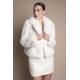Coast Womens Occasion Short Faux Fur Coat - White - Size 8 UK | Coast Sale | Discount Designer Brands
