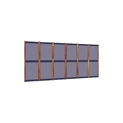 vidaXL 6-tlg. Paravent Dunkelblau 420x180 cm Image