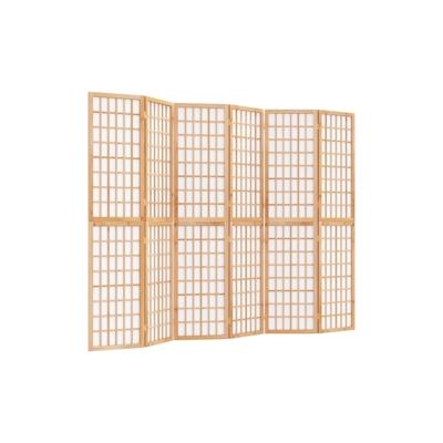 vidaXL 6-tlg. Paravent Japanischer Stil Faltbar 240x170 cm Image
