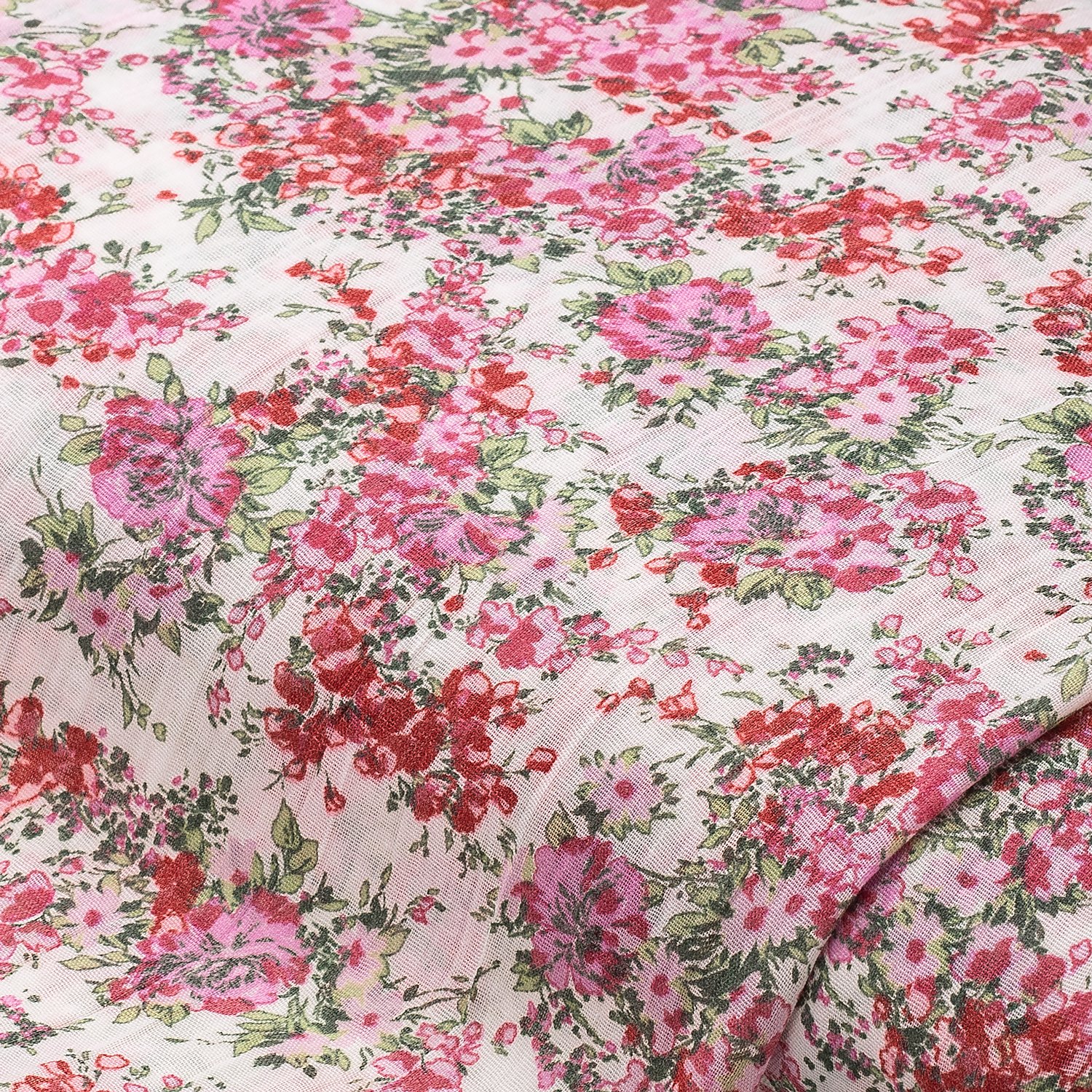 Blusenstoff/Crash-Stoff Blumen“, rosa-color