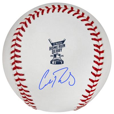 Cal Raleigh Seattle Mariners signierter 2025 MLB Home Run Derby Logo Baseball Image