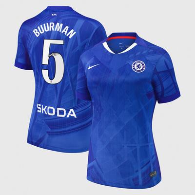 Chelsea WSL Stadion Heimtrikot 2025-26 - Damen mit Aufdruck Buurman 5 Image
