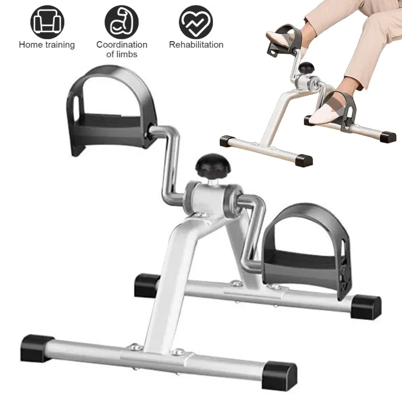 Mini cyclette per gambe, pedaliera regolabile, macchina per esercizi portatile, per anziani, allenamento per l