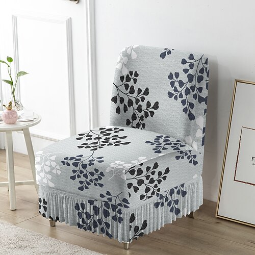 1 Stuhlbezug mit Streifenmuster, Stretch-Spandex-Schonbezug mit Gummiband, Möbelschutz für Esszimmer, Hochzeit, Bankett und Heimdekoration Image