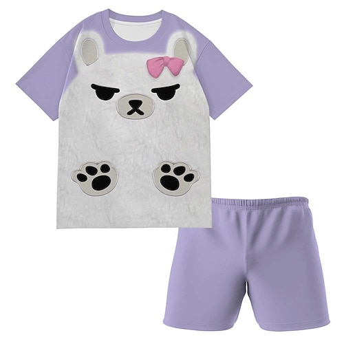 Von koreanischen Idolen inspiriert Popstar T-Shirt Shorts Schlafanzug Virtuelles Idol for Jungen Kinder Halloween Karneval Leistung Comic-Konzert Anime Expo Image