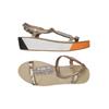 Marc Cain Damen Sandale, Gr. 41, gold, Leder