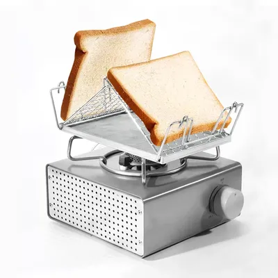 1 Piece Easy Portable Stainless Steel Toaster for Outdoor Camping Toaster, Folding Portable Grill for Outdoor Camping Picnic