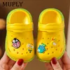 Children New Cute Cartoons Kids Mules Clogs Summer Garden Beach Slippers Sandals Cave Hole Baby Shoes For Boys Girls