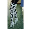 Weiß Über Knie Hohe Leder Stiefel Dünne High Heel Spitz Mode Sexy 2025, Winter Große Größe Frau Schuhe Zapatillas Mujer