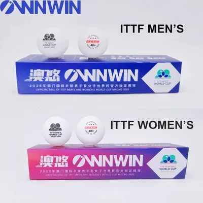 ITTF Competition Macao 2025 Table Tennis Balls 3 Star New Material 40+ Ping Pong Balls without Seam ITTF Approved 5PCS Per Box