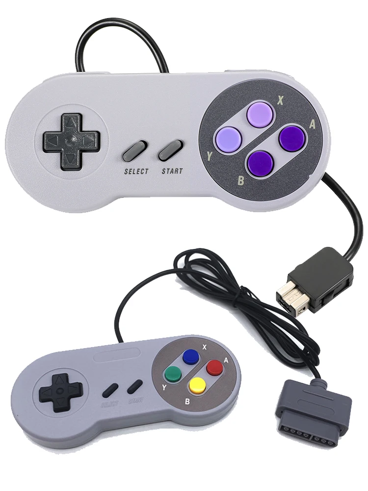 Kabelgebundenes Gamepad für SNES/SFC, Original SNES/SFC-Spielekonsole mit Anpassung, Gamepad-Griff für Super Nin-Tend-O-Spielekonsole Image
