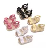 Peep Toe Sommer Nette Schleife Neugeborenen Baby Schuhe Non-slip Tuch Unten Schuhe Für Mädchen Elegante Atmungsaktive Baby Erste wanderschuhe