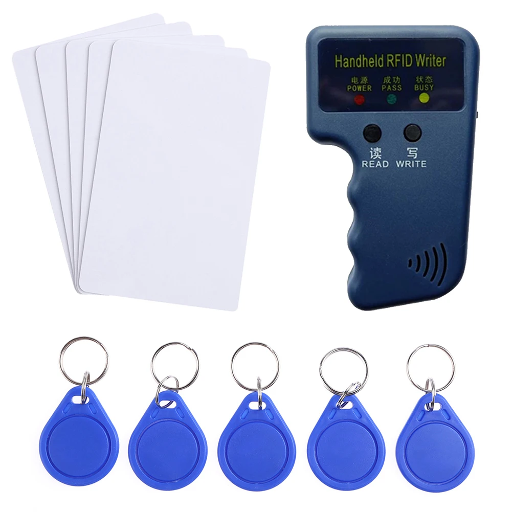 125KHz RFID Copier Portable ID Reader Writer Access Control Card Duplicator Cloner Encryption Device （Reader/card optional）