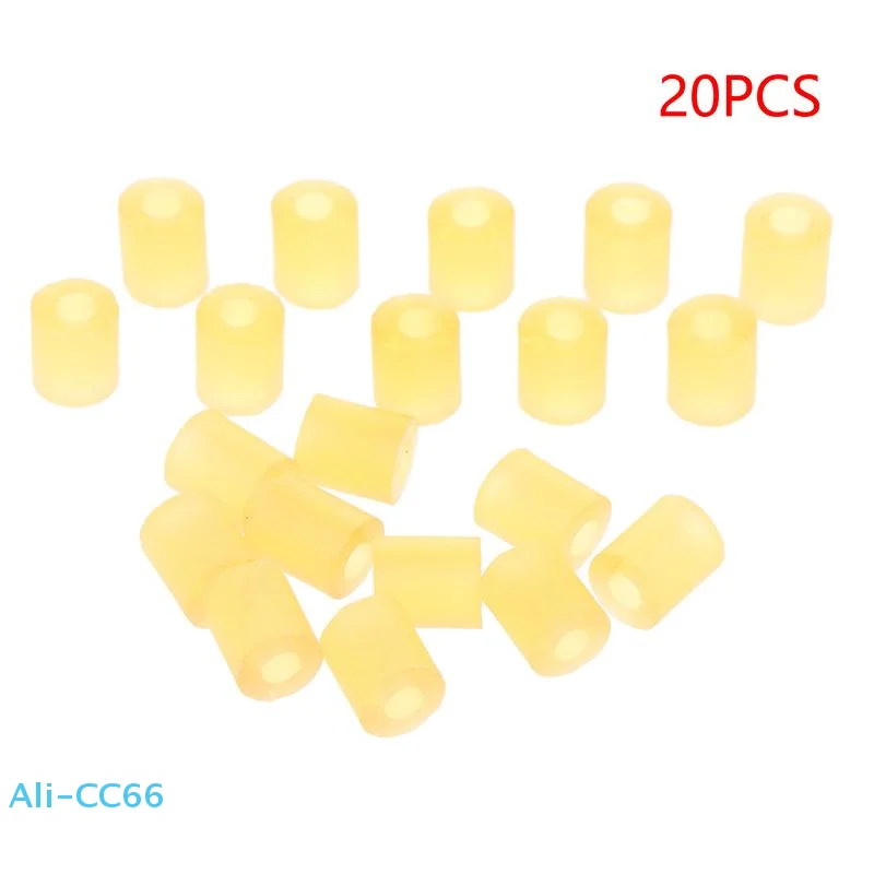 20 PCS 3mm Innendurchmesser Naturkautschukrohre Gitarrenzubehör für E-Gitarre Montage Gitarren-Tonabnehmer Montage Gummischläuche Image