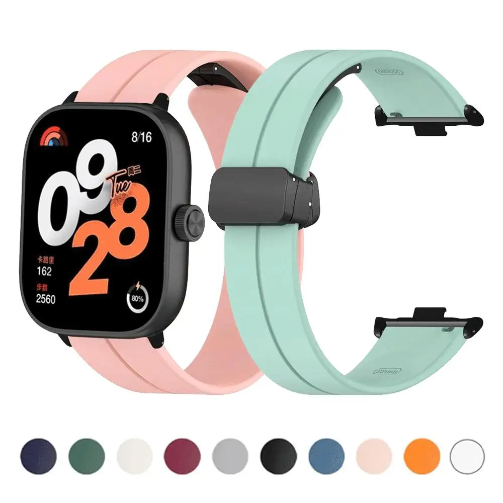 Silikon-Armband für Xiaomi Redmi Watch 4 5, Smart-Armband, Ersatz-Corre-Magnetarmband, Mi Band 9 Pro, Mi Band 8 Pro Band Image