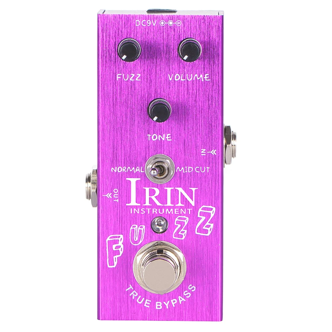 IRIN AN-12 Fuzz E-Gitarren-Effektpedal mit True Bypass Vintage Fuzz Effector Pedal, verstellbares Gitarrenzubehör und Teile Image