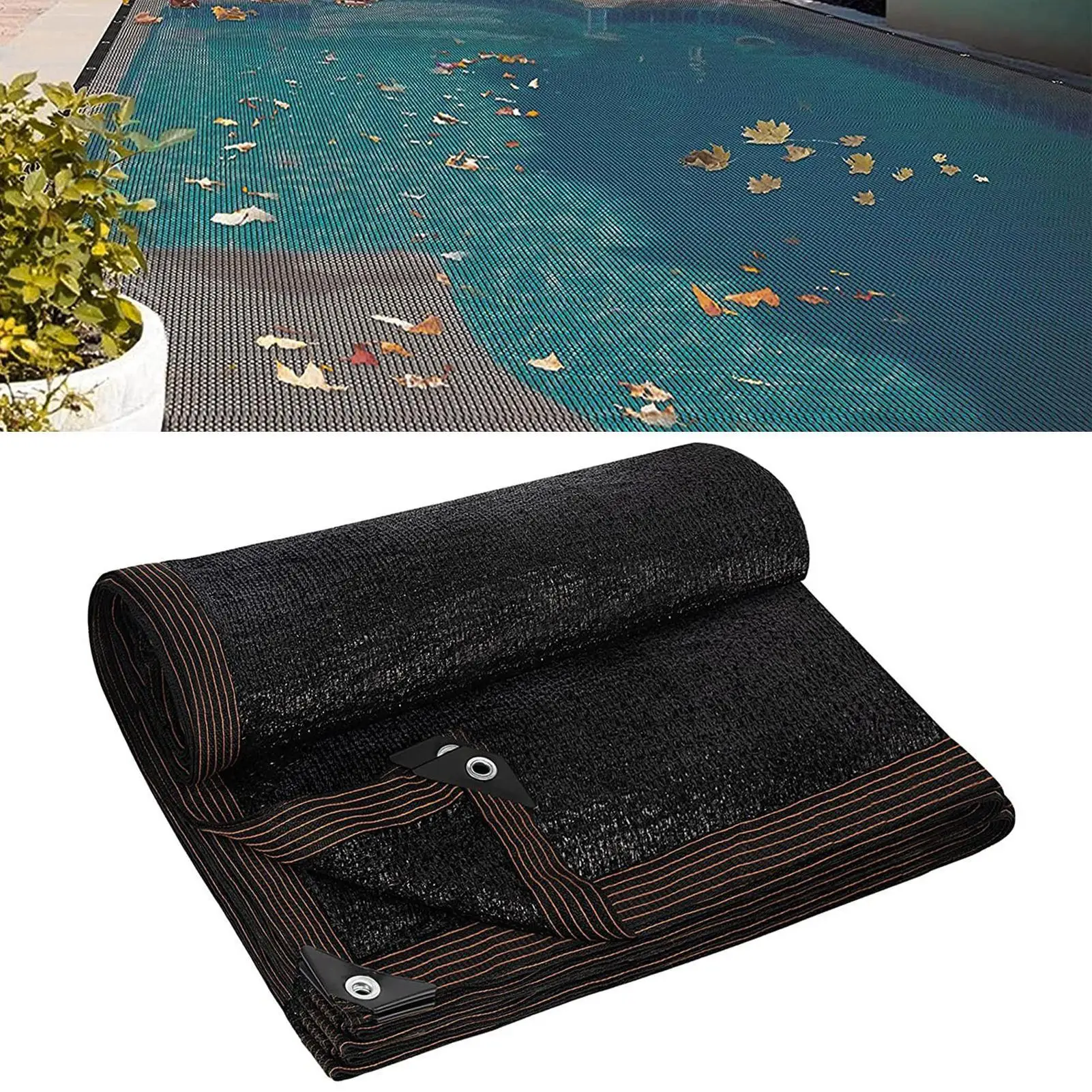 Pool-Blatt-Bildschirmabdeckung, Blattnetz für den Boden, rechteckig, feinmaschig, Pool-Bildschirm, Blattnetz, Sonnenschutz-Abdeckung, Teichnetz Image