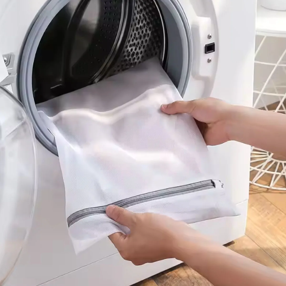 3 Stück BH Unterwäsche Produkte Reißverschluss Mesh Wäschesäcke Körbe Haushaltsreinigungswerkzeuge Zubehör Wäschepflege Image