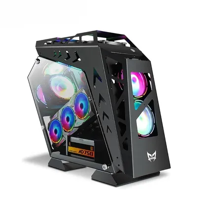 2024 Neues Design Gaming PC Schrank Matx Computergehäuse Full Tower Schrank für PC Gehäuse Acryl Transparente Hüllen