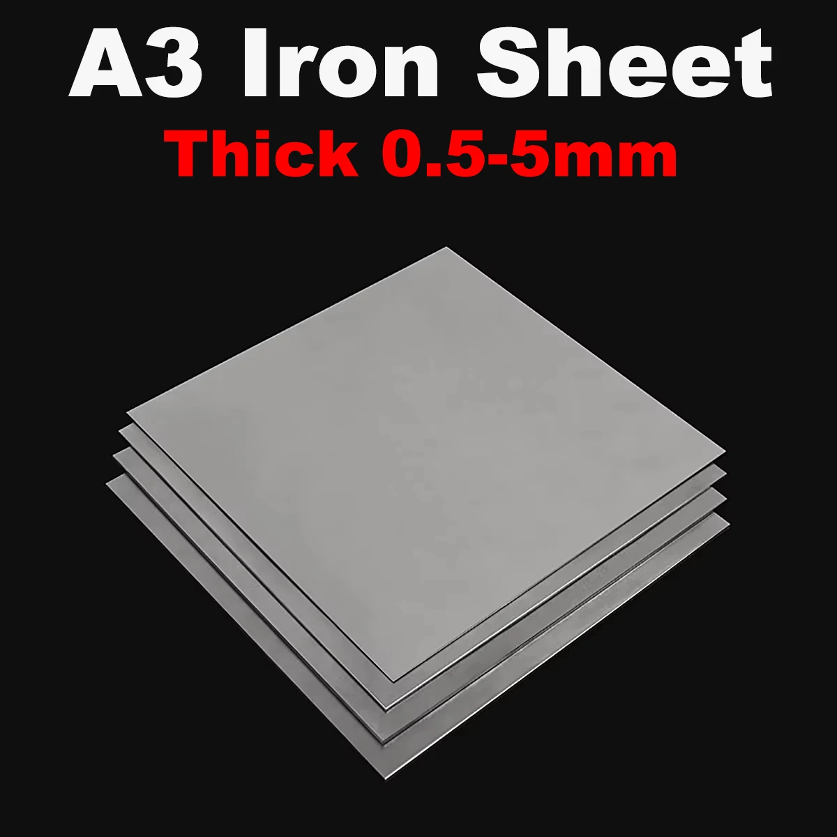 1 Stück A3 Eisenblechstärke 0,5/0,8/1/1,5/2/2,5/3/5 50 x 50 mm 100 x 100 mm 100 x 150 200 x 200 300 x 300 300 x 400 mm Eisenplatte anpassbar Image