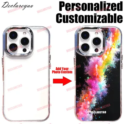Personalized Customizable DIY Photos Coque For iPhone 17 Air 16 Pro 16e 15 14 Plus 13 12 11 X Xs Max XR 7 8 SE 2020 Cases Covers