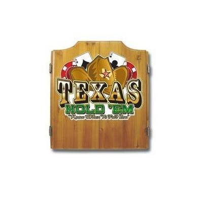 Trademark Commerce TXH7000 Texas Hold'em Dart Cabinet includes Darts and Board