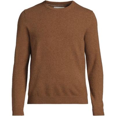 Tall Crew Neck Cashmere Jumper, Men, size: 38-40, big and tall, Brown, Cashmere, by Lands' End
