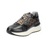 Sneaker NERO GIARDINI "Nero Giardini Sneaker Leder/Synthetik", Damen, Gr. 38, schwarz kombi, Leder, Synthetik, casual, Schuhe